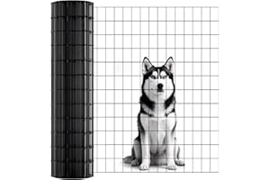 ARIFARO PVC Coated Welded Wire Fence (3ft x 50ft) 2 Inch x 3 Inch 16GA Garden Fence for Dog Roll Vinyl Coating Metal Wire Mesh for Chicken,Deer,Rabbit,and Other Small Animals
