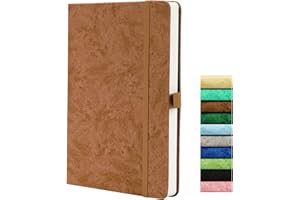 BEINUSHOR Bullet Journal Puntinato - Taccuino Puntinato A5, Dotted Journal con Carta da 120GSM, 164 Pagine Punteggiate, Passante per Penna, Tasca Interna, Fascia Elastica