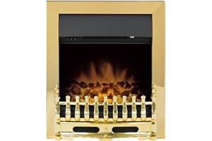 Adam Blenheim Electric Inset Fire, 2000 W, Brass, 10297