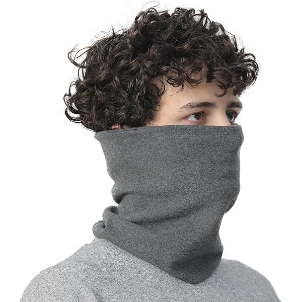 Onvavient Loop Sjaal voor Dames Winter, Halswarmer Slangsjaal voor Heren Herfst, Sjaal Halsdoek voor Dames Winter, Loop Halsslang Ronde Sjaal voor Outdoor Activiteiten, lichtgrijs, One size
