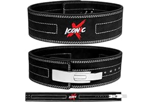 Iconicx Cintura Powerlifting Palestra for Uomo And Donna- Professional Lever Sollevamento Pesi Belt per Bodybuilding Deadlift Strength Training- Gym Lifting Belt for Weightlifting Stacco Squat