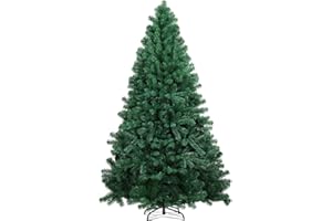 COMHOMA künstlicher Weihnachtsbaum Weihnachtsdeko 195cm PVC Material mit 1000+ Spitzen Thickened Branches Foldable abziehbar mit robuster Sockel Zweige automatisch zusammenziehen Kiefer grün