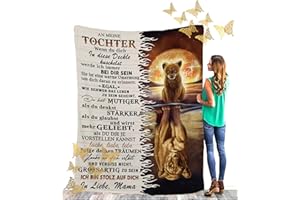QQYXCA Kuscheldecke Flauschig An Meine Tochter Decke,Mama Geschenke Von Tochter,Flauschig Flanell Microfaser Fleecedecke Personalisierte Luftpostbrief Gedruckte Decke（Schmetterling schicken）