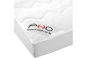 ‎PHD PRIMERA PHD Primera Matratzenschoner mit Spannbezug 200x200 cm - 60°C waschbar u. Allergiker-empfohlen für mehr Hygiene im Bett. Matratzenauflage und Matratzenschutz mit Spannumrandung für 200 x 200