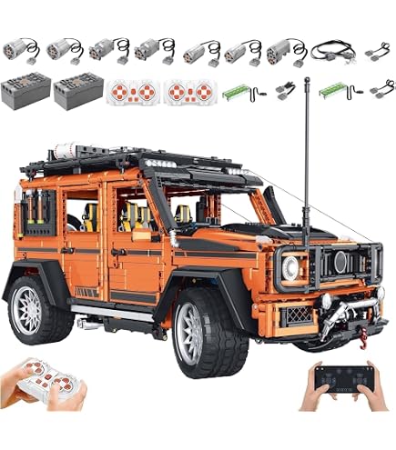 Technik GULY 10646 Sports Car Kit, 3803 Parts with Motors and LED, Large Remote Controlled Car Clamping Blocks (Original Packaging