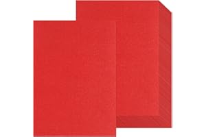 DHAIQC 20 Sheets A4 Red Glitter Cardstock Paper, Thick Glitter Craft Paper 250gsm Sparkle Cardstock for Scrapbook DIY Art Project Greeting Cards Wedding Birthday Party Decoration (Red)