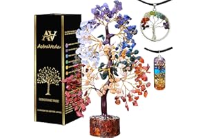 AstraVeda Crystal Tree, Tree of Life, 7 Chakra Tree, Feng Shui Tree, Healing Crystal, Gemstone Tree, Crystal Gifts, Healing Stones, Spiritual Gifts, 300 Beads