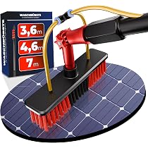 Lyrifine Elektro-Teleskop-Waschbürste 6,2 M – Akku-Bürste Mit Wasseranschluss & 2 Geschwindigkeiten Für PV-Reinigung, Fenster, Wintergarten & Mehr