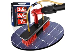 BoomDing Teleskop Waschbürste | 3,6 Meter lang aus Aluminium | Perfekt als Wintergarten Reinigungsset | Terrassendach Reiniger | Aber auch PV Anlage Reinigung | Waschbürste mit Teleskopstiel