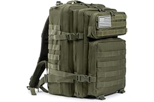 QT&QY 45L Militärischer taktischer Rucksack Bundeswehr Rucksäcke für Männer Molle Armee Angriff Tagesrucksack 3 Tage Bug Out Go Tasche Trekking Wanderrucksack