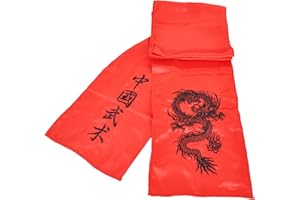 ShenLong Embroidered Dragon Kungfu Belt, Silk Imitation