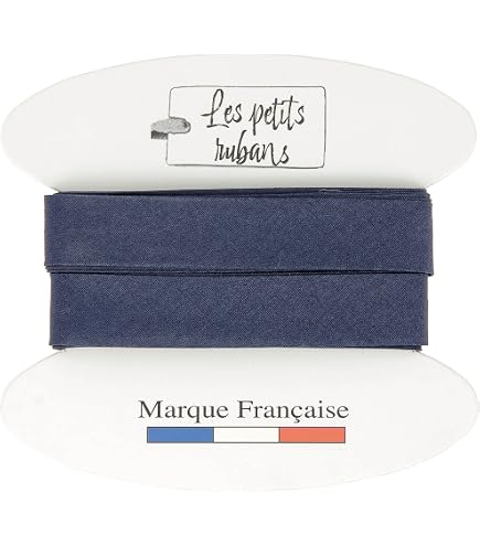 Biais de coton bleu roi - Galette de 25 mètres