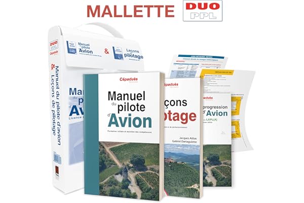 Mallette DUO PPL - comprend les actuelles éditions de : Le Manuel du Pilote d'Avion 21e éd. + Leçons de Pilotage 7e éd.