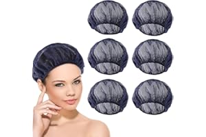 Jeffdad Lot de 6 filets à cheveux réutilisables pour le sommeil, filet à cheveux bouclés pour femme