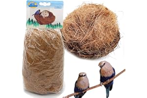 BPS(R) BPS 2 Pcs Sustrato Fibra Nido de Coco Natural para Pájaro Terrario Tropical Pequeño Animal Doméstico 120g (1705: Fibra nido de coco) BPS-1740*2