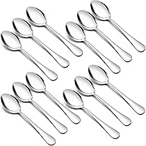 6 Pièces Couverts à Salade, 20cm Couverts à Salade Inox, Fourchette à Salade Cuillère à Salade Set, Ensemble De Service à Salade Pour Cuisine, Restaurant, Hôtel, Salle à Manger, Banquet, Buffet, Parti