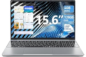 SGIN 15 Pollici PC Portatile Windows 11 Home, 4GB RAM 512GB SSD ROM PC portatile, Celeron Dual-core (fino a 2,8 GHz), HD IPS, USB 3.0, WiFi Dual Bande, Bluetooth 4.2