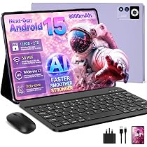 Tablet 10 Inch Android 15, 30GB RAM+128GB ROM (TF 2TB), 5G WiFi