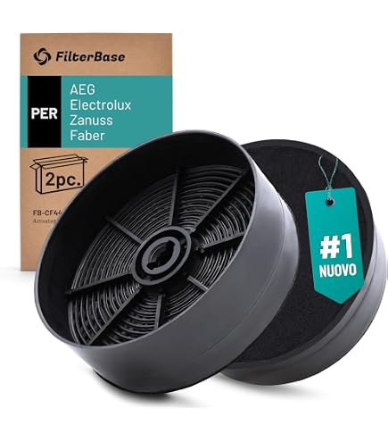 DL-pro Filtro Al Carbone Per Cappa Aspirante - Compatibile Con Bosch, Siemens, Whirlpool, AEG, Electrolux (Diametro 232 Mm)