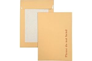 Confezione da 20 buste A5 C5 Manilla con retro in cartone rigido Double Dragon | 229 mm x 162 mm | Stampa "Si prega di non piegare" | Imbottite e a prova di manomissione | Chiusura autoadesiva