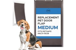EVERGREEN PET SUPPLIES Rabat de Porte de Rechange pour Chien de Taille Moyenne Compatible avec PetSafe Freedom Doggie Doors PAC11-11038 – Mesure 21,6 x 31,4 cm fabriqué à partir de matériaux Flexibles, durables et