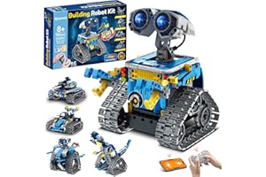VEPOWER Technic Robots Télécommandé pour Enfants, 5-en-1 Roboticset avec App Robot, Jouet de Construction programmable, Idées Cadeaux pour Garçons et Filles âgés de 8 à 12 Ans (488 pièces)