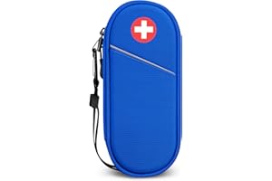 SITHON Epipen Borsa da Trasporto Isolata, Portatile Medicinali di Emergenza Custodia da Viaggio per Bambini e Adulti, per 2 EpiPens, Asthma Inhaler, Anti-Histamine, Auvi-Q, Allergy Medicine Essentials