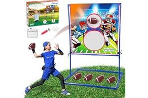 Clemas Throwing Target Game - American Football - Football Gifts for Kids 6-8 Boys 8-12 - Inspired Outdoor Fun for Children | Teenager | All Ages Perfect for Parties, Gatherings, and Family Events