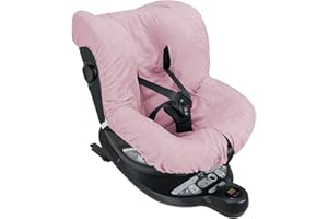 BABY IDEA Babysanity® Universelle Autositzbezüge aus Schaumstoff 0/18kg Baumwolle 100% Baumwolle Waschbar Made in Italy Rosa