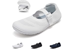 Wizshoe Ballerine Femme Confortable Ballerines Plates à Enfiler Élégantes Flats Chaussures en Tricot Bout Rond Femmes Ballerine Classiques avec Lacets Boucle Respirant et Antidérapant