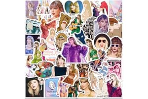 LLDGZ Country Sänger Stickers Taylor Swift - Adesivi per computer portatili, 50 pezzi, in vinile impermeabile, per skateboard, bottiglie d'acqua, computer, telefono, chitarra, per bambini