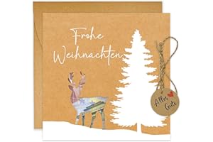 JOYEASE Geldgeschenk Weihnachten Verpackung, Weihnachtskarte Geldgeschenk mit Umschlag, Geldkarte Weihnachten Verpackung, Weihnachtsgeschenke Ideen