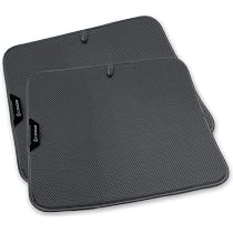 Torchons De Cuisine ELEXACLEAN - Lot De 3 En Microfibre 68x42cm Anthracite | Absorbants Et Non Pelucheux