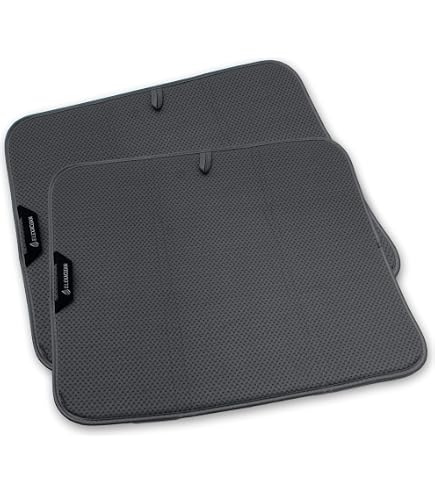 Égouttoir à Vaisselle UMBRA UDRY Avec Tapis Microfibre - Pliable 61x45.7cm, Facile à Ranger, Beige