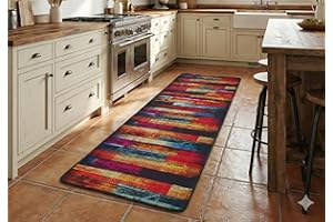 miqna Nowoczesny dywan kuchenny, chodnik do kuchni, szaro-biało-czarny, z antypoślizgowym wzorem podłogi z napisem, Coffee Macchiato (Bahia, 80 x 200 cm)