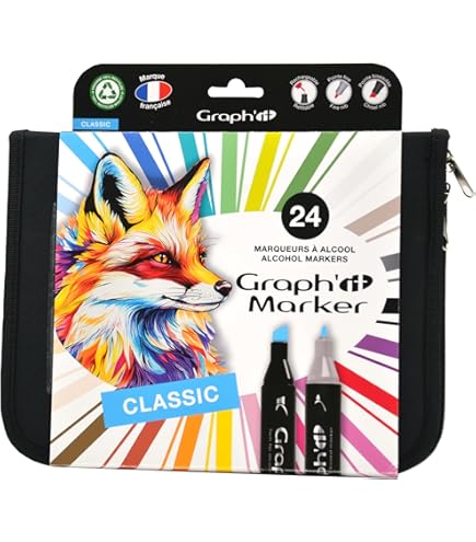 Graph'it - Ink Flacon D'Encre De Recharge Pour Marqueurs à Alcool Graph'It Marker Et Brush - Couleur : Neutral Grey 2 (9502) De 25 Ml - Dessin, Illustration Et Manga