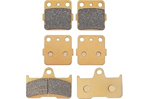 Mabutingti Pastillas de freno delanteras y traseras semimetálicas Pro para Yamaha Grizzly 660 YFM660 2002-2008