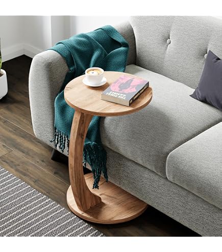SDHYL Tableau de Roulette réglable - Table à roulettes pour lit ou canapé - Table d'appoint Mobile - Petite Table de Bureau avec Roues verrouillables pour Ordinateur Portable - 80 x 40