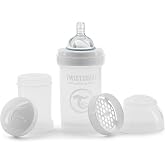 Twistshake 78006 Twistshake Anti-Colic 180Ml Biberon, Beyaz/ Şeffaf