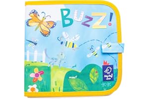 Jaq Jaq Bird- Jaq Livre de coloriage 4 craies Motif coléoptère et effaçable pour Enfants, 1108030, Insectes de la Cour arrière