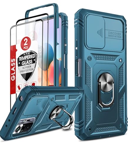 Cover Per Xiaomi Redmi 12 Con 3 Pezzi Pellicola Vetro Temperato, Custodia In Morbida Silicone Liquido, Sottile E Antiurto Con Rivestimento In Microfibra AntiGraffio, Blu - Foto 12