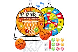 ALCKIJY Freccette Bersaglio Giocattolo Bambini, Giochi Bambini 4 Anni Maschio, Halloween, Natale, Pallacanestro, Animale, Bambini Regalo Natale Compleanno 3 4 5 6 7 Anni