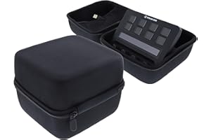 foto-kontor Tasche kompatibel mit Elgato Stream Deck + / XLR robuste Schutzhülle Transporttasche Tragetasche Case Aufbewahrung Studio Controller Zubehör für unterwegs schwarz