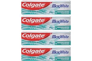 4 Pack Bundle - Colgate Max White Toothpaste (4X 100ml) with Whitening Crystals. Crystal Mint Gel. A Hadco Bundle.
