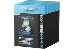 TitanShield Lot de 100 coques de protection anti-pop en platine de 0,5 mm, résistantes aux UV et aux rayures, compatibles avec Funko – Figurines en vinyle de 10,2 cm