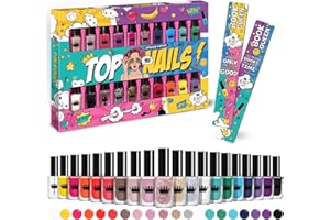 Beauty4Britain 20 Colour Nail Polish Set for Women 20 Different Rich Colours Quick Dry & Non Gel Nail Polish Deluxe Gift Box & 2 Bookmarks Included