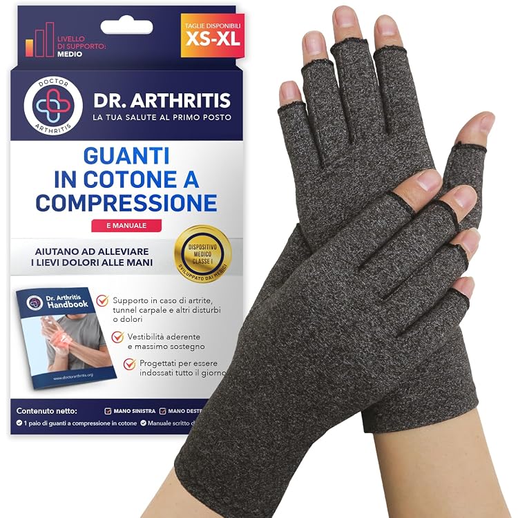 Guanti Scalda-polsi A Strisce Senza Dita - Morbidi, Lunghi, Per Ciclismo, Smartphone, Inverno