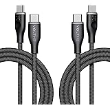 VOLTME Set di 2 Cavo USB C a USB C PD 60W Nylon Intrecciato 1.80m, RUGG USB-C Tipo C Cavo Ricarica Compatibile con MacBook, M