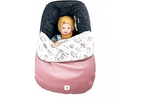 BABEES Coprigambe coprigambe per ogni ovetto, seggiolino auto, coperta universale, chiusura elastica regolabile (rosa)