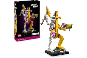 LEGO Fortnite Banano Pelado con Lanzador de Pintura y Pico Pelado - Maquetas para Adultos - Figura Articulada Coleccionable DIY - Decoración de Gaming Room - Regalo Gamer 77072